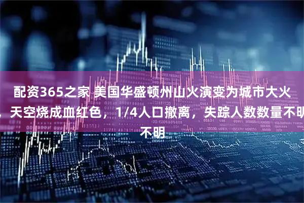 配资365之家 美国华盛顿州山火演变为城市大火,天空烧成血红色,1/4人口撤离,失踪人数数量不明